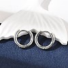 Tarnish Resistant 201 Stainless Steel Hoop Earrings LS-X-MAK-R021-15mm-1