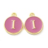 Golden Plated Alloy Enamel Charms ENAM-XCP0001-13I-1