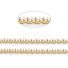 Matte Style Brass Handmade Beaded Chains CHC-L044-02MG-1