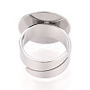 304 Stainless Steel Ring Base Findings STAS-N122-02B-P-3