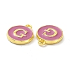 Golden Plated Alloy Enamel Charms ENAM-XCP0001-13G-3