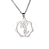 Non-Tarnish 304 Stainless Steel Pendant Necklaces PW-WG57218-12-1