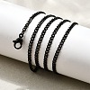 304 Stainless Steel Curb Chain Necklaces NJEW-L162-01A-B-2