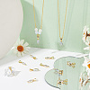 12PCS Brass Cubic Zirconia Charms KK-BC0012-84-5