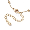 2Pcs 2 Colors 304 Stainless Steel Ball Link Chain Bracelet Making AJEW-JB01305-4