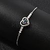 925 Sterling Silver Link Bracelets BJEW-D346-05B-P-5