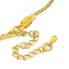 Brass European Bracelets BJEW-C080-01G-02-3