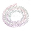 Transparent Painted Glass Beads Strands DGLA-A034-T1mm-A23-5