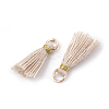 Polycotton(Polyester Cotton) Tassel Pendant Decorations X-FIND-S281-25-2