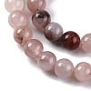 Natural Violet Strawberry Quartz Beads Strands G-P530-B02-02-4
