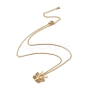 Initial Letter with Butterfly Pendant Necklace LS-NJEW-C026-01G-Y-2