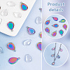   DIY Blank Teardrop Pendant Making Kits DIY-PH0021-48-4