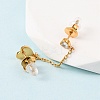304 Stainless Steel Heart Stud Earring & Hoop Earring Sets EJEW-K268-93G-01-1-3