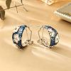 Brass Enamel Stud Earrings WGF4C53-01-1
