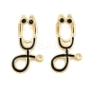 Brass Micro Pave Cubic Zirconia Pendants KK-C248-17G-1