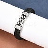 Braided Leather Cord Bracelets for Men BJEW-Z081-18AS-3