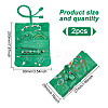 2Pcs Retro Rectangle Silk Zipper Roll Pouches ABAG-GO0001-02D-2