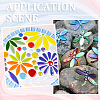 200G 6 Colors Glass Cabochons GLAA-SP0001-10-5