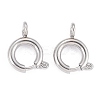 Non-Tarnish 304 Stainless Steel Spring Ring Clasps STAS-F224-02P-C-2