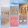 12Pcs 201 Stainless Steel Hoop Earrings STAS-UN0056-85-6