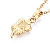 304 Stainless Steel Pendant Necklaces NJEW-T018-43G-5