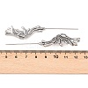 Butterfly 316 Stainless Steel Ear Wrap Crawler Hook Earrings AJEW-C044-21AS-5