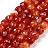 Natural Agate Dyed Beads Strands G-H028-A08-02-2