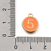 Alloy Enamel Charms ENAM-T010-07J-3