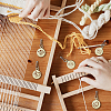 20Pcs 10 Style Round Wood Locking Stitch Markers TOOL-WH0057-001-3