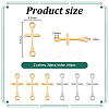 60Pcs 2 Colors 201 Stainless Steel Connector Charms STAS-UN0061-93-3