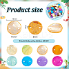 160Pcs 8 Colors Dyed Natural Akoya Shell Disc Links Connector Charms SSHEL-PH0001-30-2