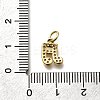Brass Micro Pave Cubic Zirconia Charms KK-P295-50G-3
