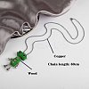 Alloy & Wood Robot Pendant Necklaces FS-WGB43E5-01-2