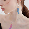 30Pcs 10 Colors 201 Stainless Steel Filigree Pendants STAS-HS0001-54-6
