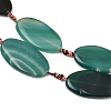 Natural Banded Agate Beads Strands G-F825-H01-02B-4