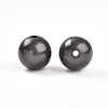 Spray Painted Acrylic Beads MACR-Q154-10mm-N05-2