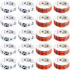 20Pcs 2 Styles Leather Wide Cord Bracelet with Snap Button for Men Women GUQI-CL0001-02A-1