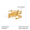 Ocean Themes Stainless Steel Cuff Rings CD7361-5-2
