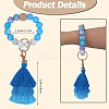 Silicone Round Beaded Keychain Wristlet KEYC-SZC0005-01D-2