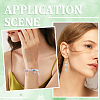 100Pcs 10 Style Two Tone Transparent Spray Painted Glass Pendants GLAA-SC0002-15-5
