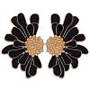 Vintage Flower Stud Earrings for Women JE1095C-1