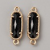 Golden Plated Brass Pave Glass Connector Charms LS-FIND-WH0110-728G-02-1