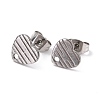 Non-Tarnish 304 Stainless Steel Stud Earring Findings STAS-I183-03A-P-2