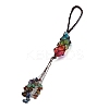 Natural 7 Chakra Stones Chips Tassel Curtain Tiebacks MAKN-YWC0001-04-1
