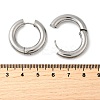 Tarnish Resistant 202 Stainless Steel Huggie Hoop Earrings EJEW-O087-08P-P-2