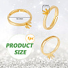 1Pc 925 Sterling Silver Adjustable Rings STER-BC0002-41G-2