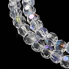 Electroplate Transparent Glass Beads Strands LS-EGLA-A035-T3mm-L19-3