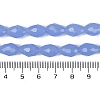 Electroplate Imitation Jade Glass Beads Strands EGLA-N013-J8mm-D06-4