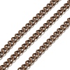 Spray Painted 304 Stainless Steel Curb Chains STAS-B067-05A-03-1