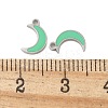 304 Stainless Steel Enamel Charms STAS-L022-333P-02-3